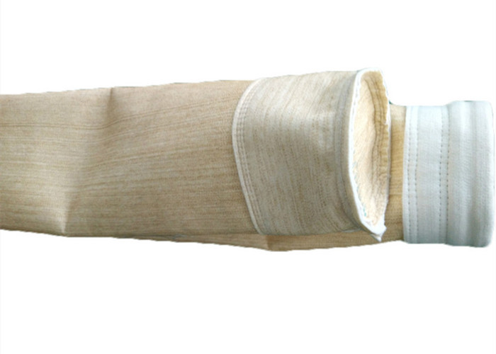 Industrial Dust Removal Aramid Filter Bag 500 - 900gsm Weight Environmental Protection