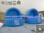 Blue Inflatable Advertidsing Tent , 2 Person Clear Inflatable Lawn Tent