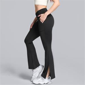 Quality Low Rise Flare Leg Yoga Pants Custom Logo wholesale