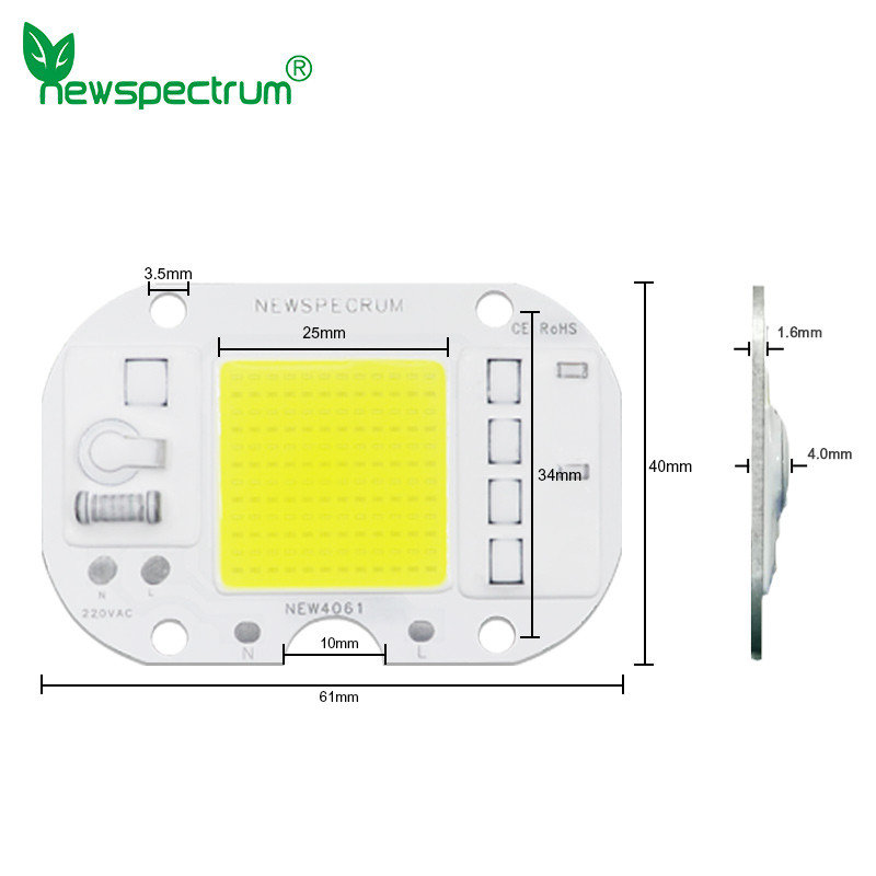 230V UV LED Module Full Spectrum Smart IC COB LED Chip For Indoor
