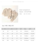 Autumn long sleeves newborn children's clothing sleepwear two pieces 4 colors