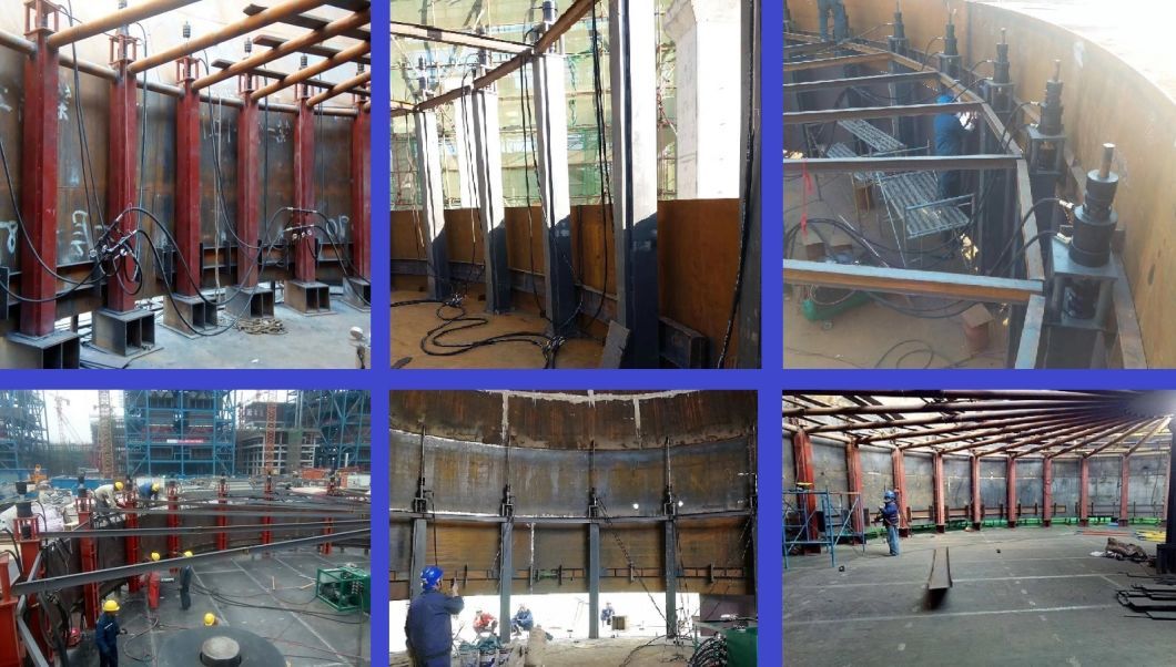 Chuck Type Hydraulic Tank Jacking System Stock Available for Vietnam Tank Construction