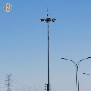 Quality 80FT 85FT 90FT High Mast Pole High Mast Tower Installed At Stadium wholesale