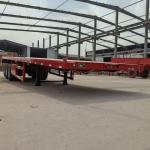 3 4 5 Axles 40ft Flatbed Semi Trailer 60ft High Load Capacity 13T-16T For Mexico