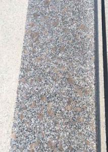Quality Pearl Flower Polished Granite Stair Treads Grey White G383 120 X 33 X 3cm​​ wholesale