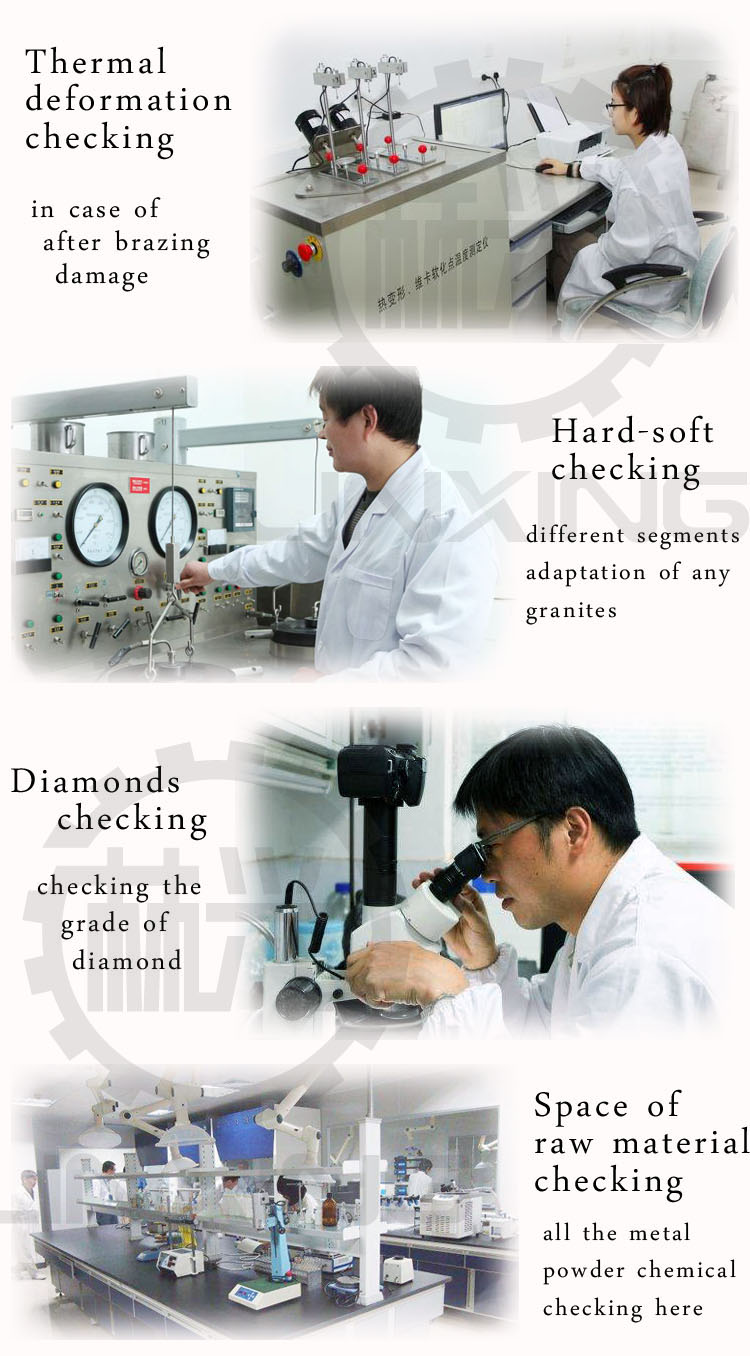 High Speed Multi Diamond Segment for Soft Granite Cutting Tools 24*8.4/7.6*15mm 6.5mm