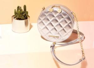 Quality Small round new Korean version of joker women's bag fashion chain style one-shoulder cross-body bags wholesale