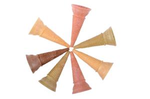 Quality Multi Color Ice Cream Waffle Cone For Shop / Store , CE Certification wholesale