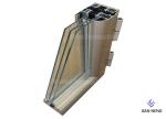 PVDF Coating Aluminum Window Profile Anti - Erosion Beautiful Appearance
