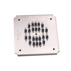 Quality 24 Connectors Polishing Fixture Mu Apc 24 Fiber Harden Stainless Steel S136 wholesale