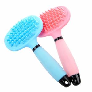 Quality Eco - Friendly Waterproof Silicone Pet Supplies Pet Brush Comb Soft Pet Hair Cleaning Tool wholesale