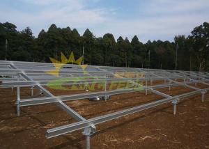 Quality Easy Installation Ballasted Solar Racking Systems Anodized SGS wholesale