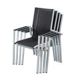 1.2mm Thickness Aluminum Tube Extendable Outdoor Table Chairs