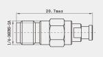 Straight Female Stainless Steel RF Connector for CXN3506/MF108A Cable Plating