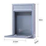 Modern Garden Wall Mounted Residential Letterbox Waterproof Mailbox