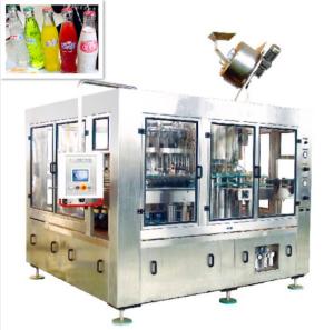 Quality Compact High Speed Glass Bottle Filling Line For CSD With Crown Cap wholesale