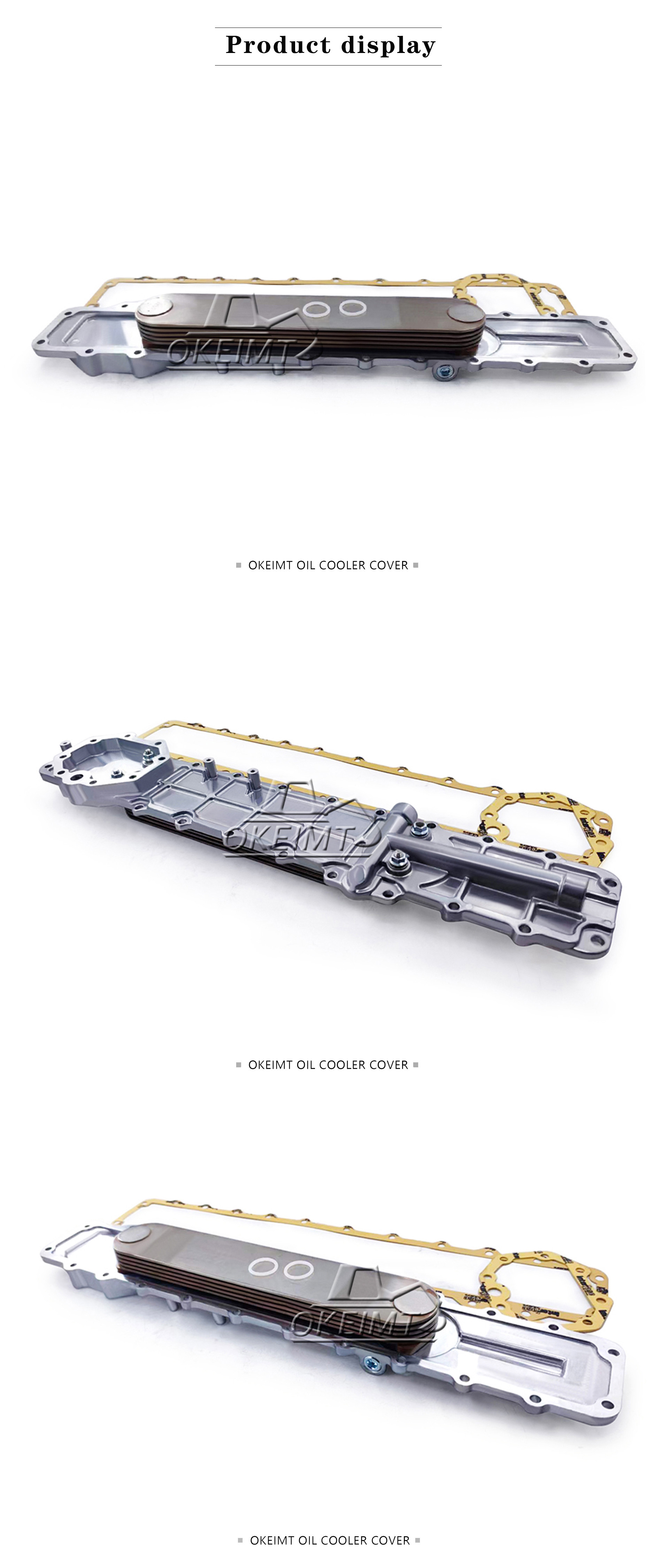 Aluminum Engine Oil Cooler Cover 125-2971 1252971 For E320B E320C 3066