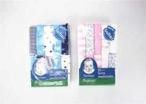 Quality 10pk Knit Washcltoh Baby Bath Washcloths Super Weather Ability Color Magnet wholesale