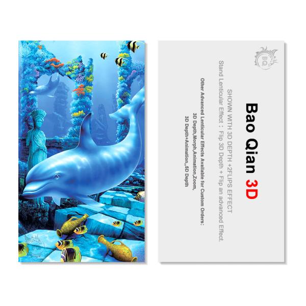 Lenticular Printing Business Cards Digital Printing Name 3d Plastic Business