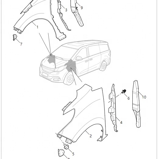 C00000000 Auto Parts Spare Parts for Maxus V80