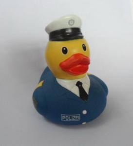 Quality Police / Salor Weighted Rubber Ducks Hand Painting With Non Toxic Vinyl wholesale