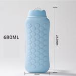 Natural Rubber Hot Water Bottles BPA Free Durable Large Capacity Hot Water Bag