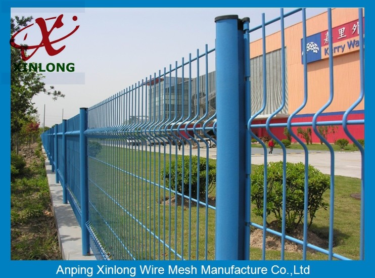 Steel Welded Curved 3D Wire Mesh Fence Galvanized For School Ground