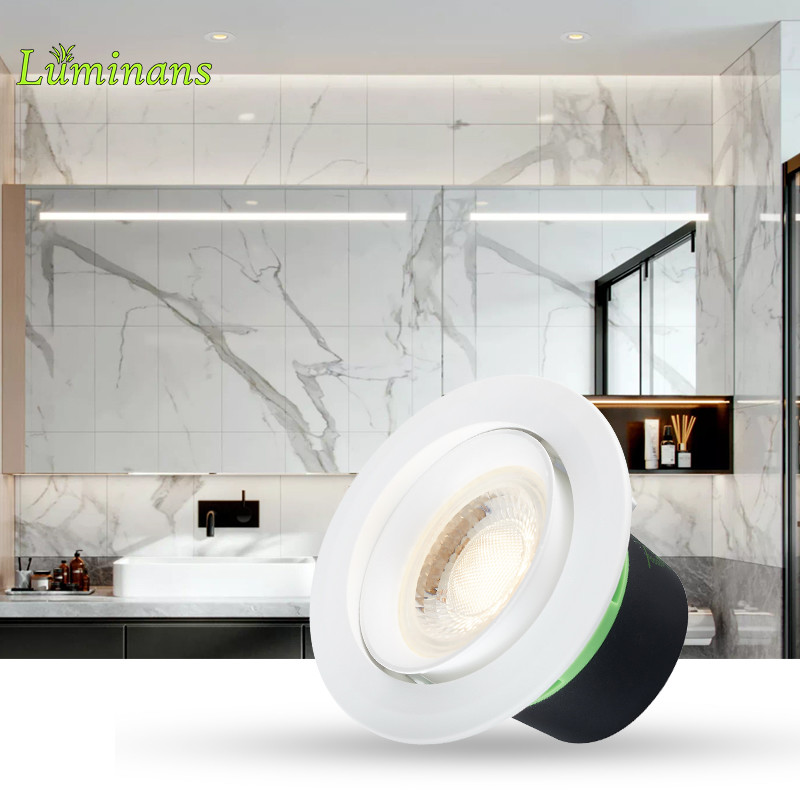 Anti Glare SMD LED Panel Downlight , 5.5W 3000K Dimmable Recessed LED Downlight
