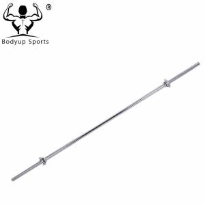 Quality Threaded Chrome Weight Lifting Bar Solid Steel Material Multiple Size wholesale