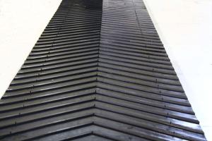 Quality Customization Rubber Conveyor Belt , Rubber Drive Belts Black Color wholesale