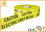 Yellow and Black Warning Stripes for Safety Warning Caution Electric Cable Below
