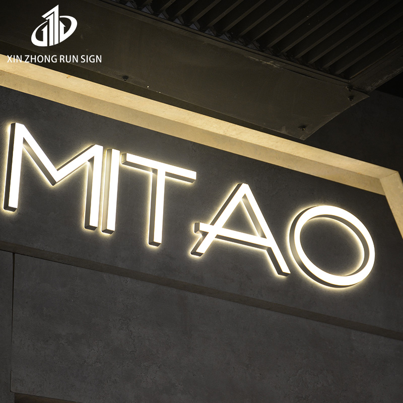 Acrylic Led Letter Backlit Sign Wall Led Light 3D Backlit Logo Sign For Shopfront