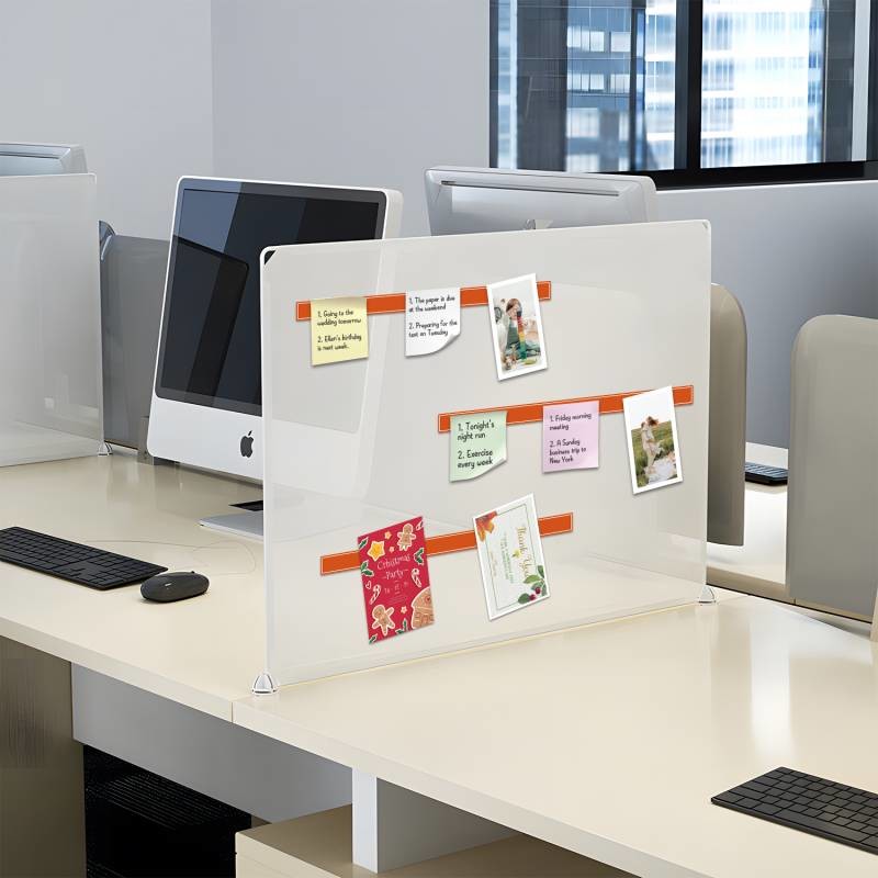 Double Sides Sticky Reusable Magnetic Memo Strip Notice Board For Fridge