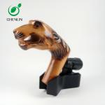 Carving Cat Wooden Umbrella Handle No Burrs SGS Certificated