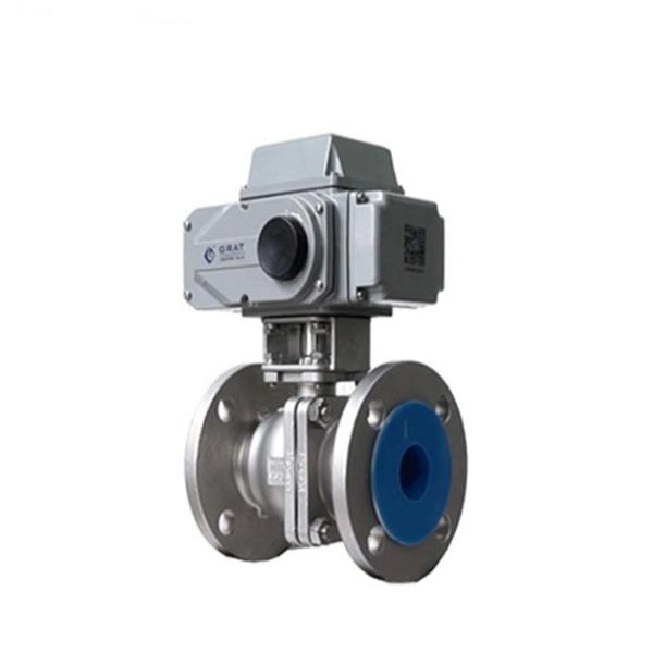 DN15 - DN250 SS Mounting Pad Ball Valve Electric 2 PC Flanged Full Bore Ball