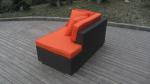 3pcs PE rattan sofas
