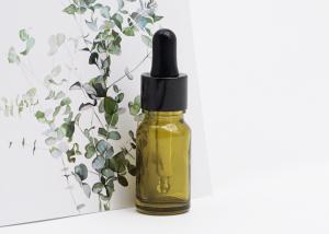 Quality 10ml 30ml 50ml Clear Light Green Glass Dropper Bottle Cosmetic Essential Oil Bottle Package wholesale