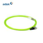 LC/UPC-FC/UPC Duplex 2.0mm OM5 3M PVC/LSZH Lemon Green Patch Cord