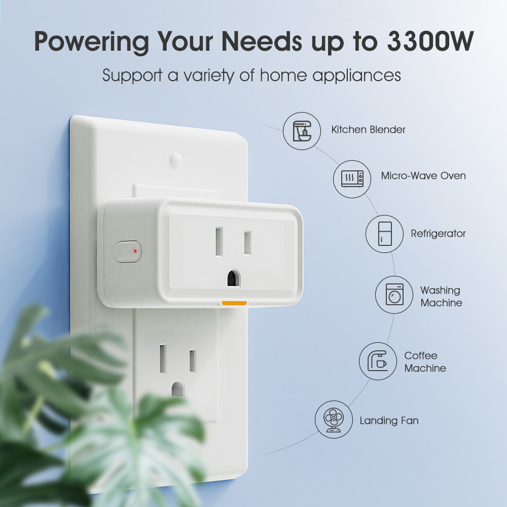 Zigbee Socket Tuya Smart Home US Wireless Plug With Power Monitor Remote Control APP Voice Tmall Genie Timing Socket Switch