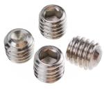 Cup Point Stainless Steel Grub Screw DIN916 M2-20 Zinc Plate Surface