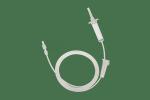 OD4.0mm Plastic Medical Components Rotating Male Luer Lock Connector Long Type