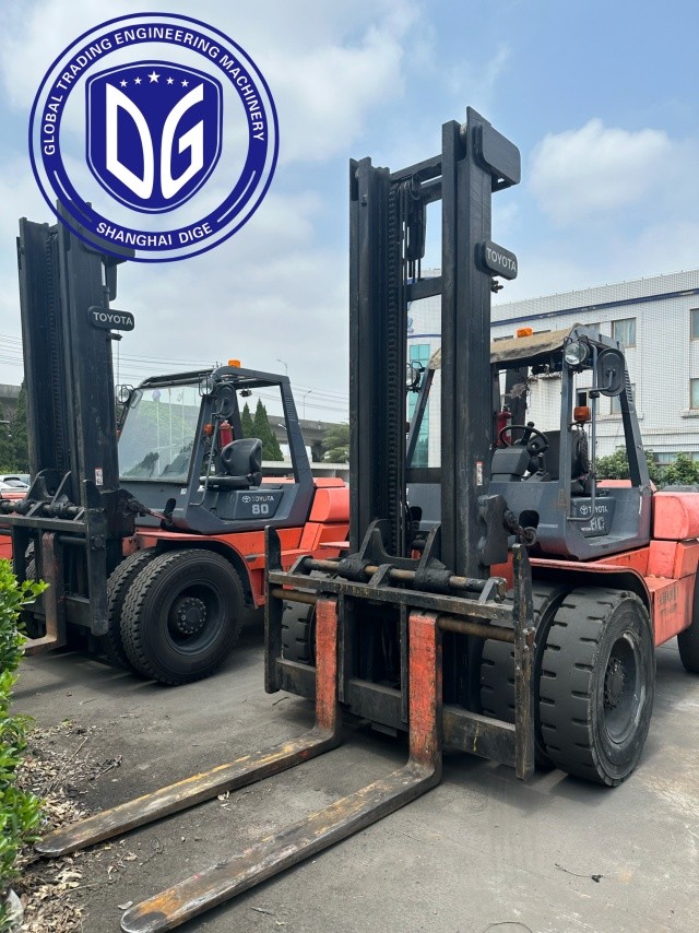 8t 8FDA80 Toyota Used Forklift Powerful Used Forklift Hydraulic Machine