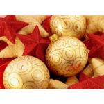 Plastic Christmas Ball Red Blue Silver Golden Color Evaporation Vacuum Coating