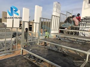 Quality Stadium Sports Field Steel Grandstand Temporary Bleachers Durable For School wholesale