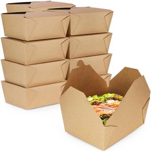 Quality Take Out Food Container Paper Box Oilproof For Bento Noodle Meal Lunch wholesale