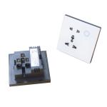 10A White Glass Wall Sockets Waterproof