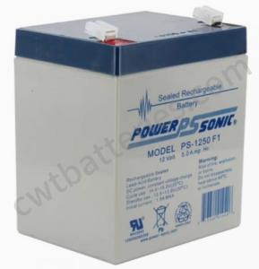 Quality POWER SONIC PS-1250 F1 AGM VRLA Batteries Sealed Lead Acid 12v 7AH 5AH wholesale