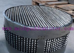 Quality 1.6y Structured Packing Distillation Column Plate Thickness 0.1mm 0.12mm 0.15mm wholesale