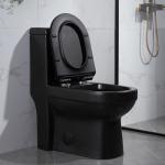 Ceramic Sanitaryware One Piece Toilet Commode Hotel Skirted Round Toilet