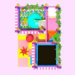 Factory Maze Kids Pink Indoor Playground Equipment Commercial Candy Theme